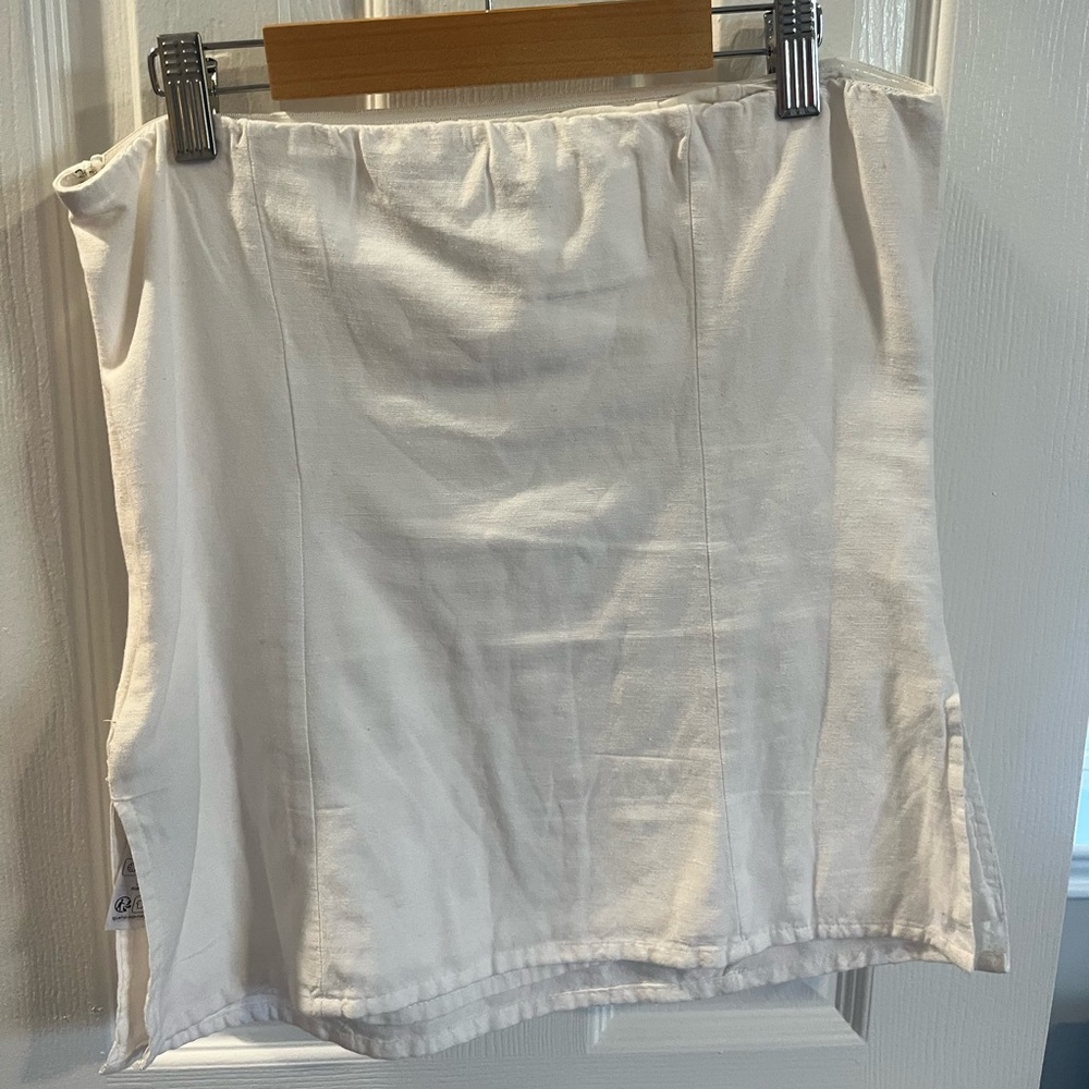 Women's White Cotton Tube Top